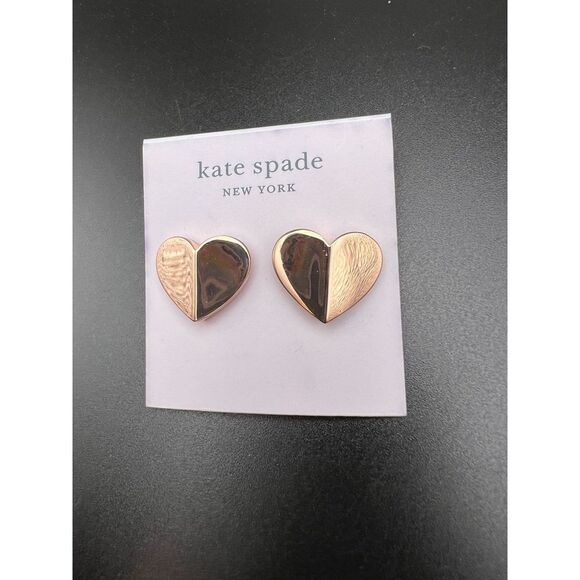 Kate Spade Heritage Spade Rose Gold Earrings - Picture 4 of 4